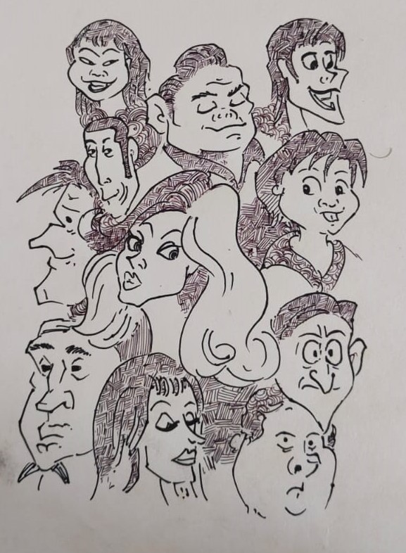 Doodle using a Black Pen